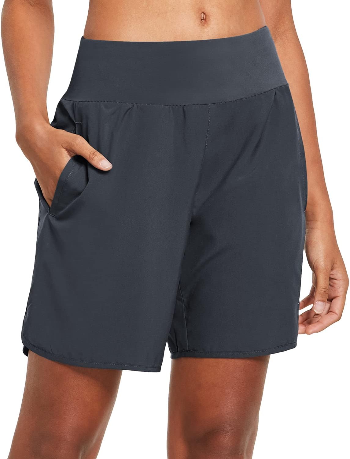 baleaf Women's Running Shorts 2 in 1 High Waisted Gym Shorts Quick Dry with Back...