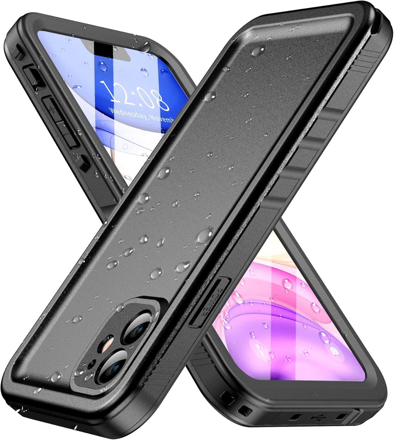 SPORTLINK for iPhone 11 Waterproof Case - Shockproof Heavy Duty Front and Back C...