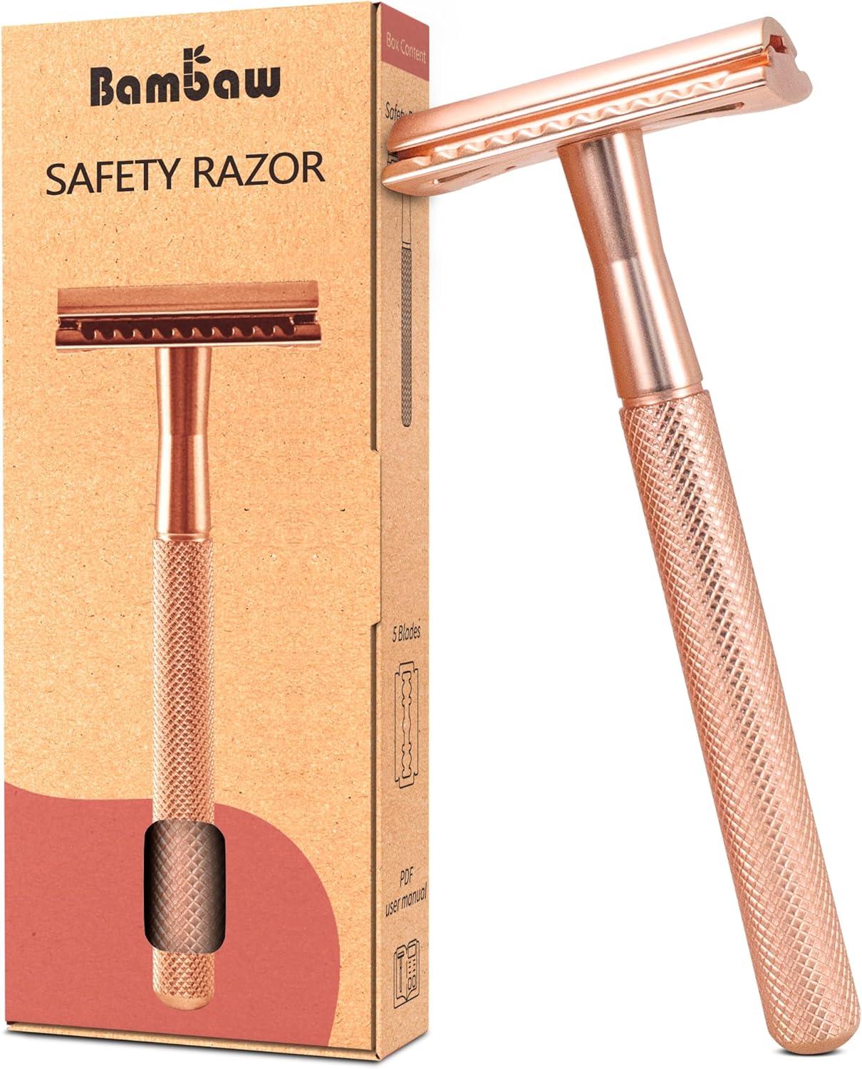 Metal Safety Razor for Women | Rose Gold Women’s Razor | Metal Razor Women | No...