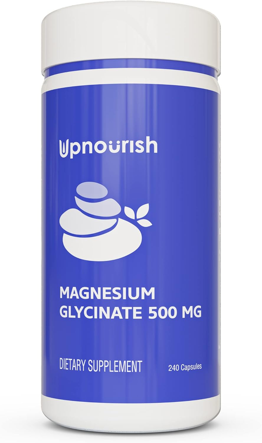 UpNourish Magnesium Glycinate Chelate 500mg Capsul...