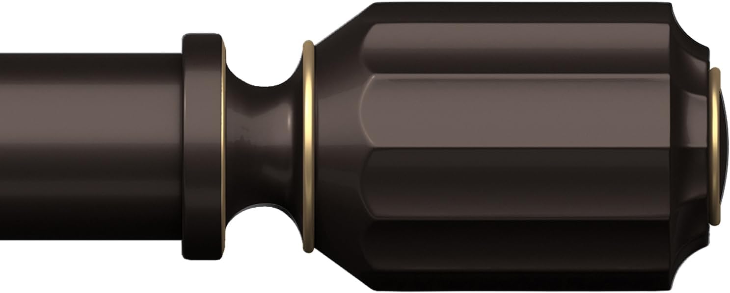 Curtain Rods for Windows 66 to 120 inch -1 inch Diameter Oil Rubbed Bronze Curta...