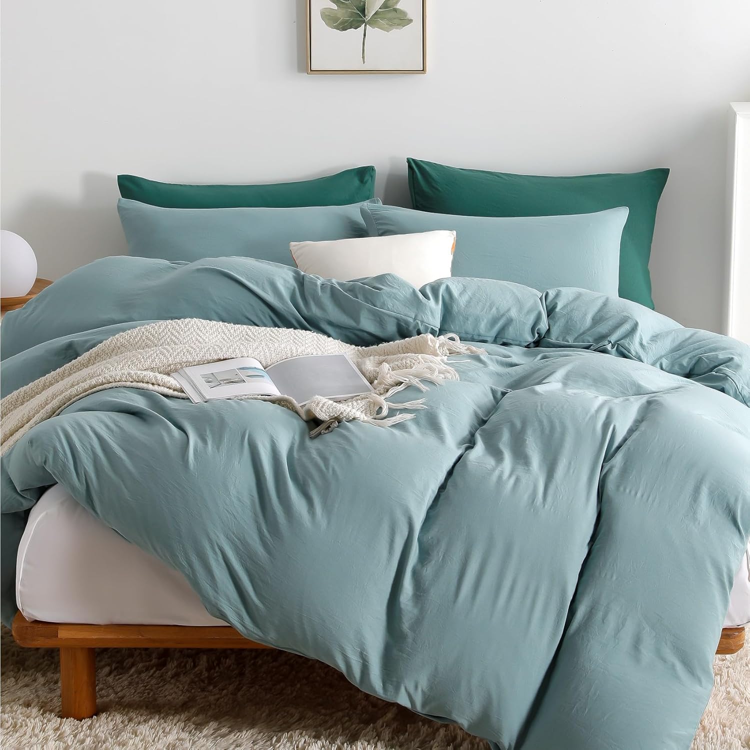 OAITE Duvet Cover,Protects and Covers Your Comforter/Duvet Insert,Luxury 100% Su...
