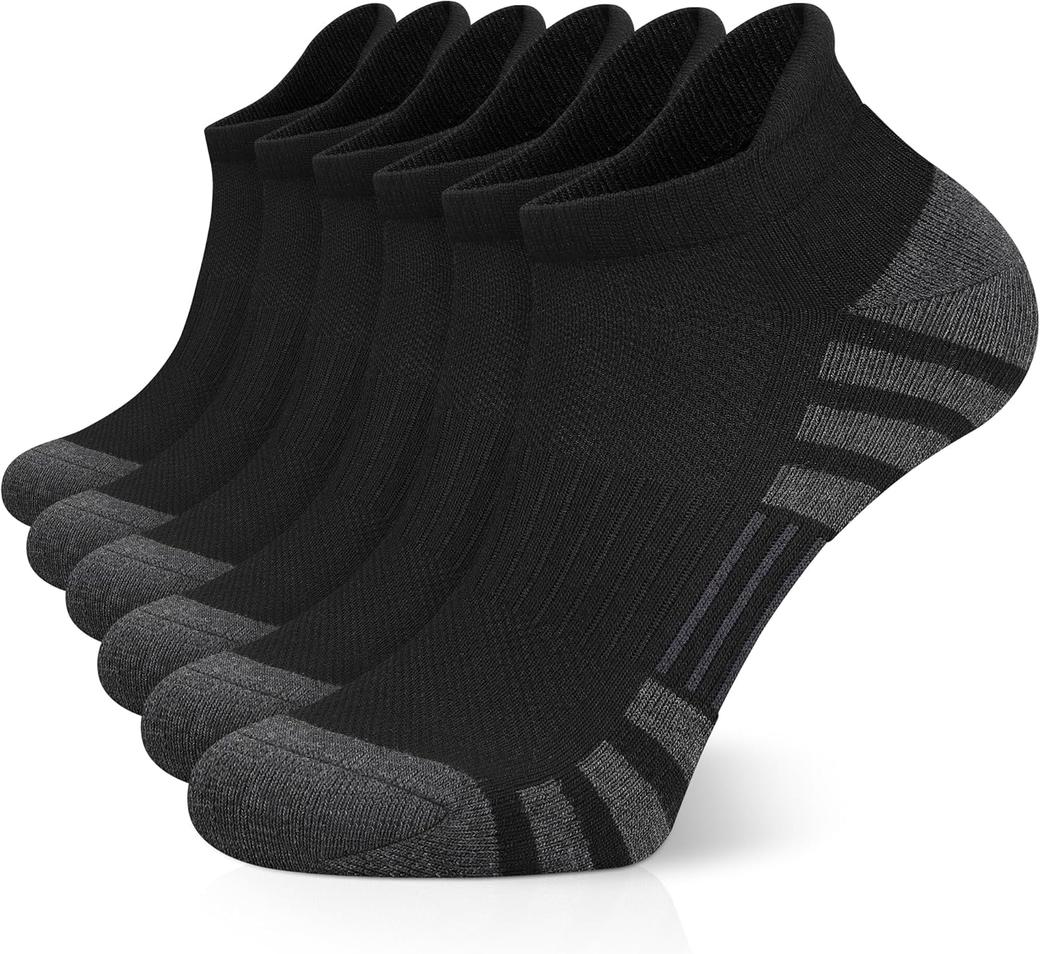 Airacker Ankle Athletic Running Socks Cushioned Breathable Low Cut Sports Tab So...