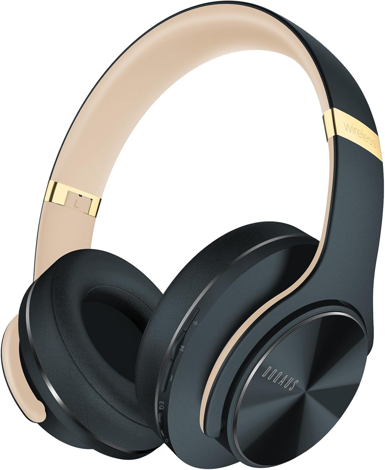 DOQAUS Bluetooth Headphones Over Ear, 90 Hours Playtime Wireless Headphone with...