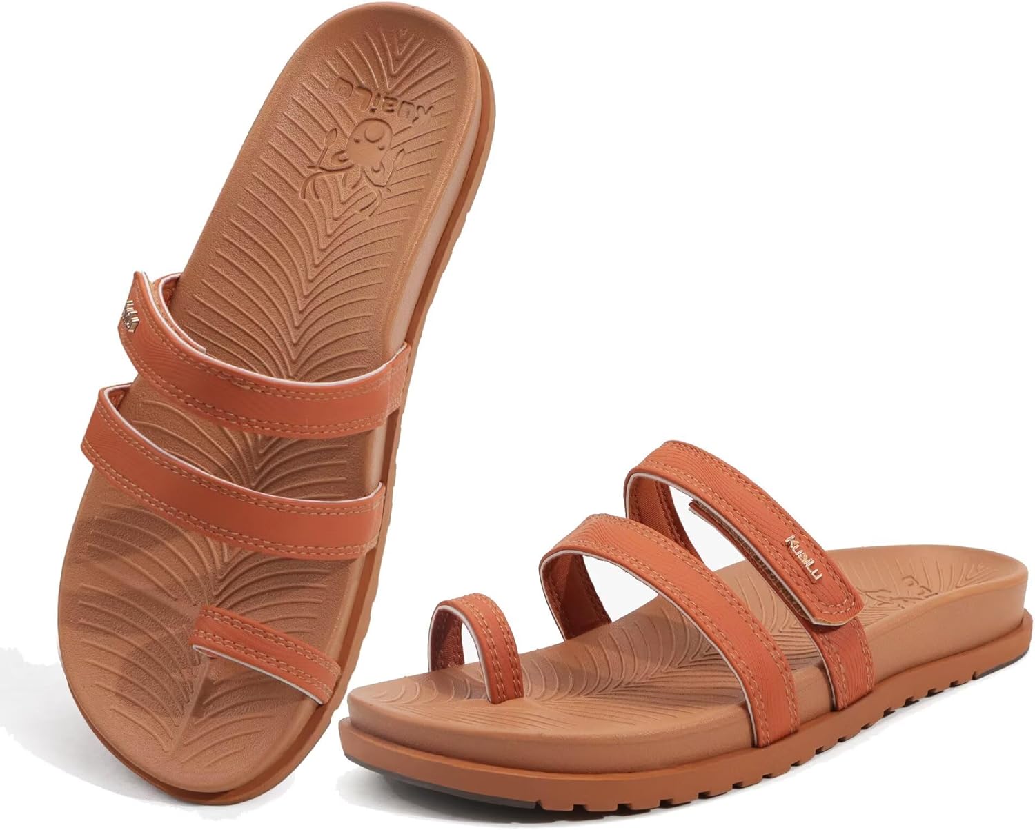 KuaiLu Womens Slides Sandals with Plantar Fasciitis Arch Support Fashion Comfort...