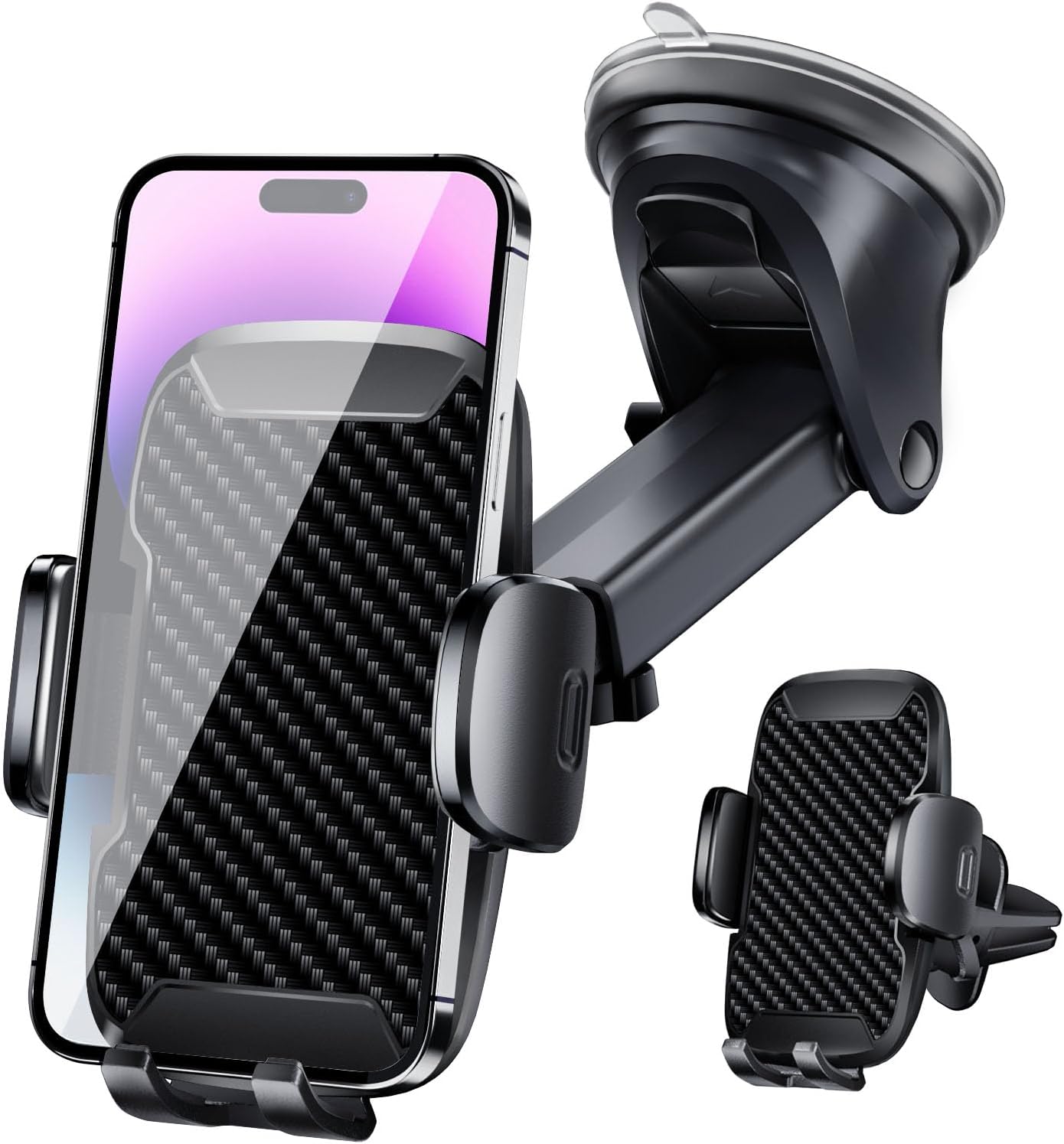 Vexloria Car Phone Holder, Car Phone Mount 360° Rotation, Upgraded Version with...