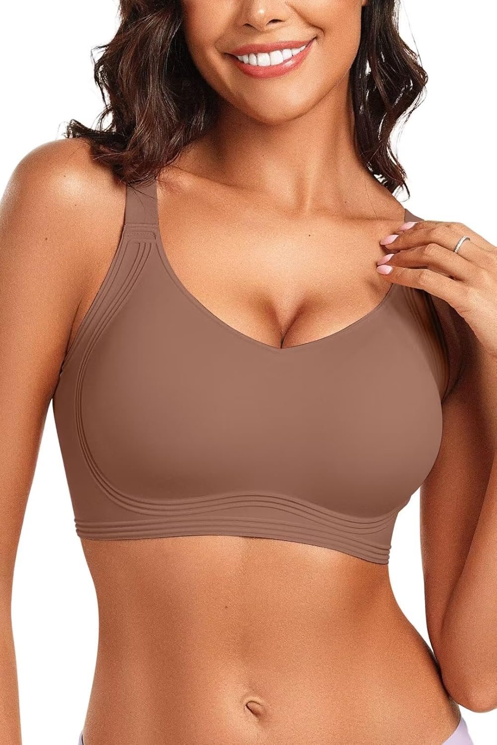 Vertvie Women's Seamless Bras, Special Wireless Push Up Bras with Support, Innov...