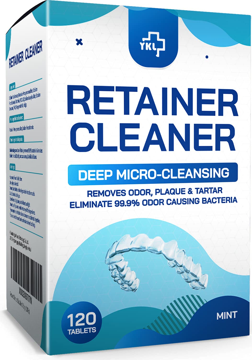 Retainer & Denture Cleaner Tablets - 4 Months Supply (120 pcs) Dental Retainers...
