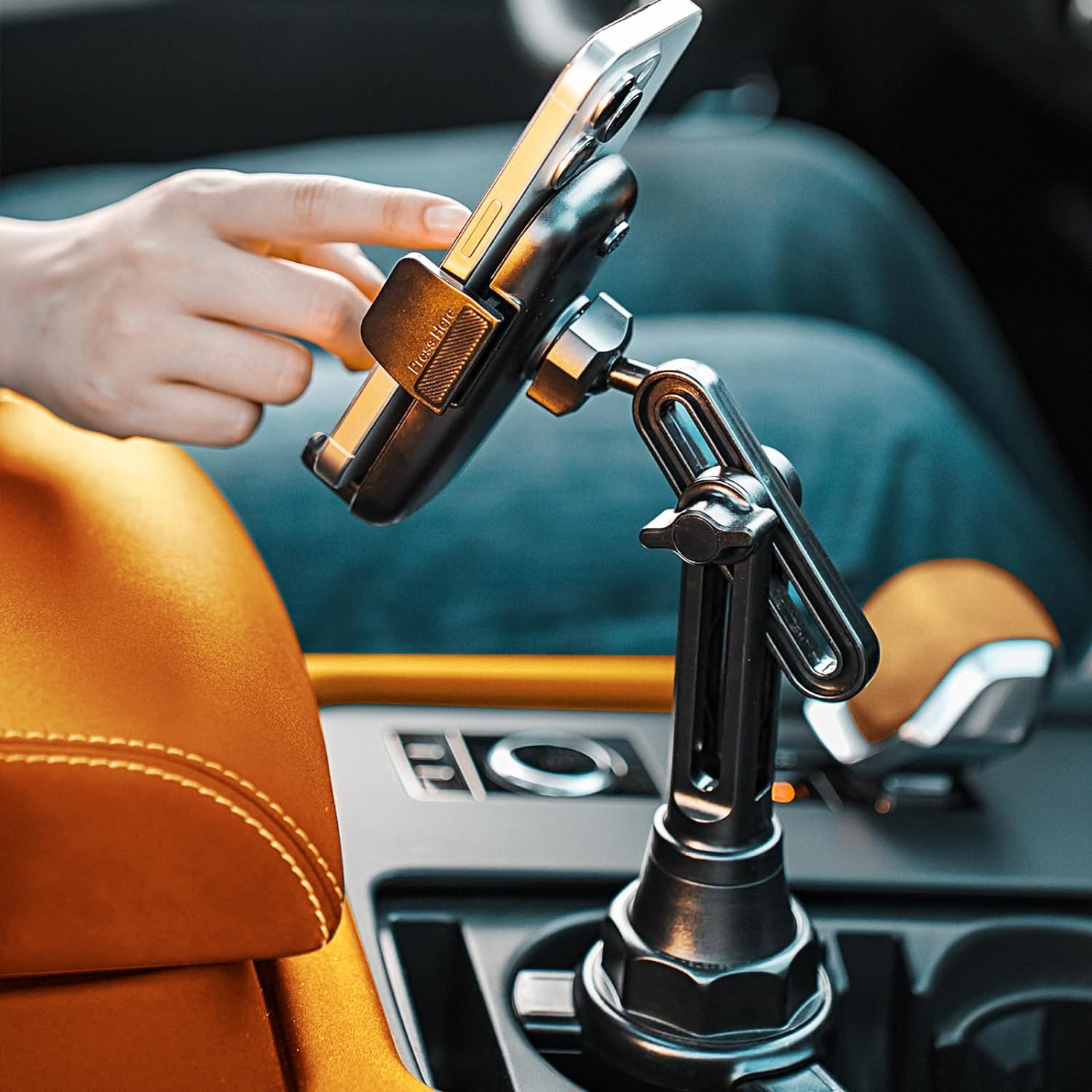 LISEN Cup Holder Cell Phone Holder for Car Mount, 2025 New Cup Phone Holders for...