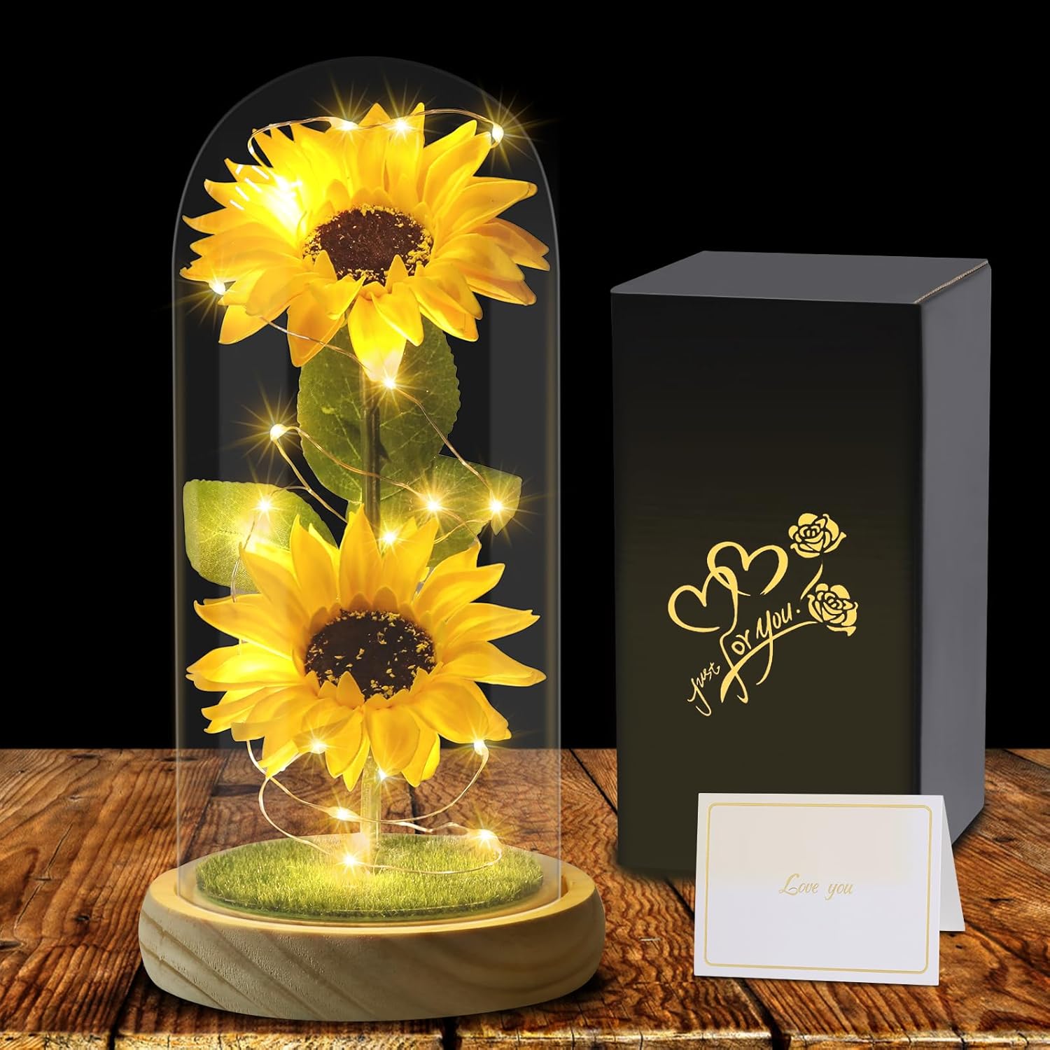 Touloube Mothers Day Flowers Gifts for Women - Sunflowers Gift for Mom Wife, Ete...