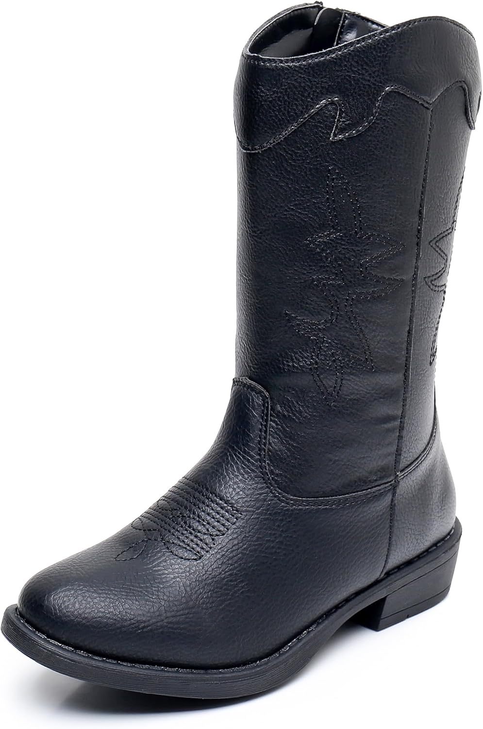 Apakowa Girls Cowgirl Boots Unisex-Child Mid Calf Toddler Cowboy Boot Little Big...