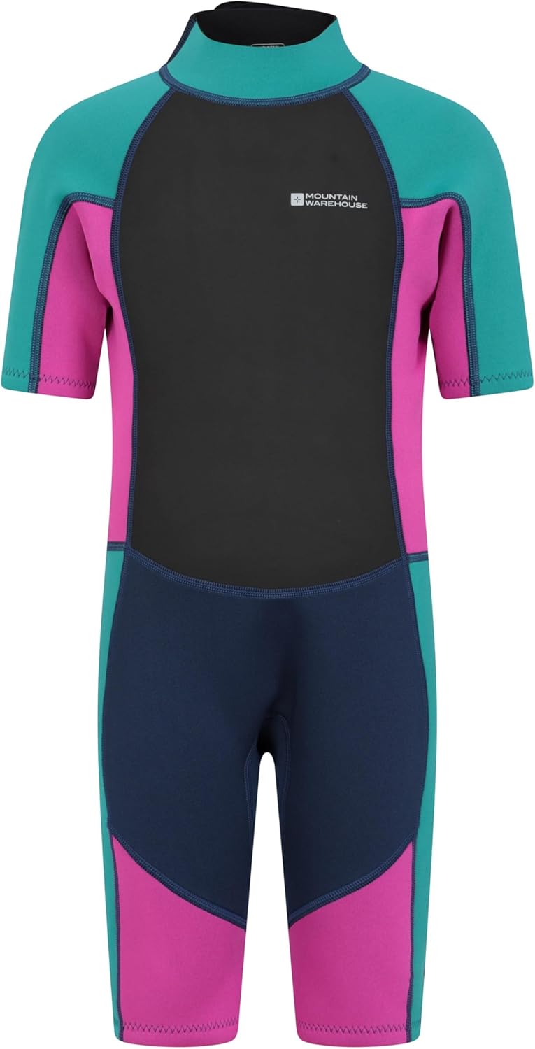 Mountain Warehouse Kids Shorty Wetsuit - 2.5mm Thickness, Flat Seams, Easy Glide...