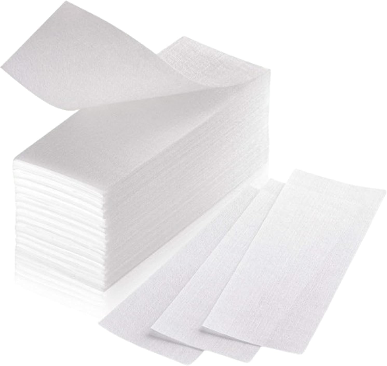 Fleece Strips for Warm Wax and Sugar Paste [Pack of 150] Skin-friendly and Tear-...