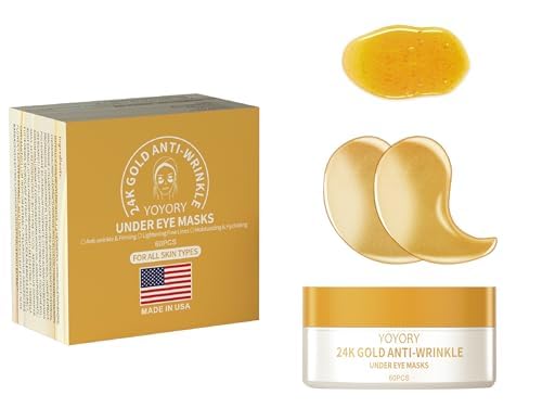 Under Eye Patches Masks - Collagen & Hyaluronic Acid for Removing Eye bags, Puff...