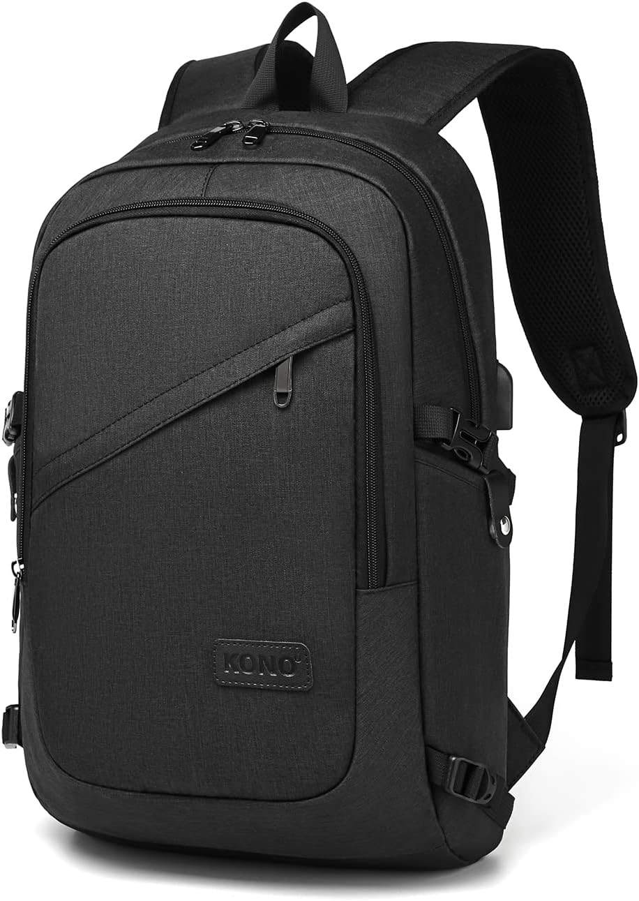 Kono Laptop Backpack 15.6 Inch Laptop Bag Anti Theft Rucksack for Men Women Trav...