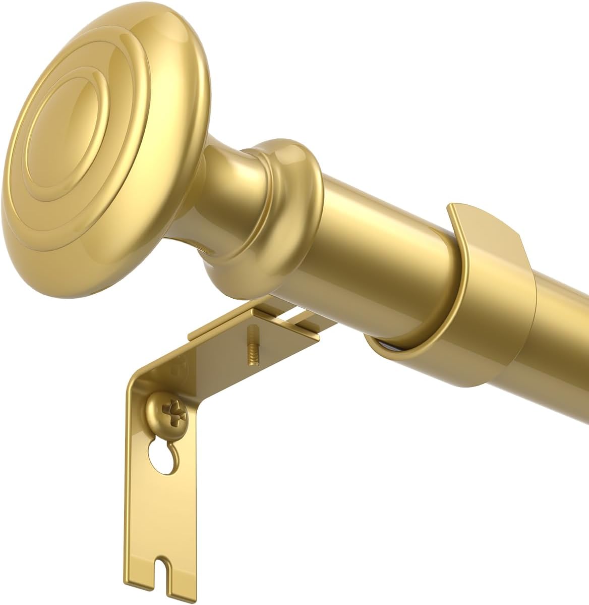 Curtain Rods for Windows, Unique Curtain Rods with Adjustable Length from 66 to...