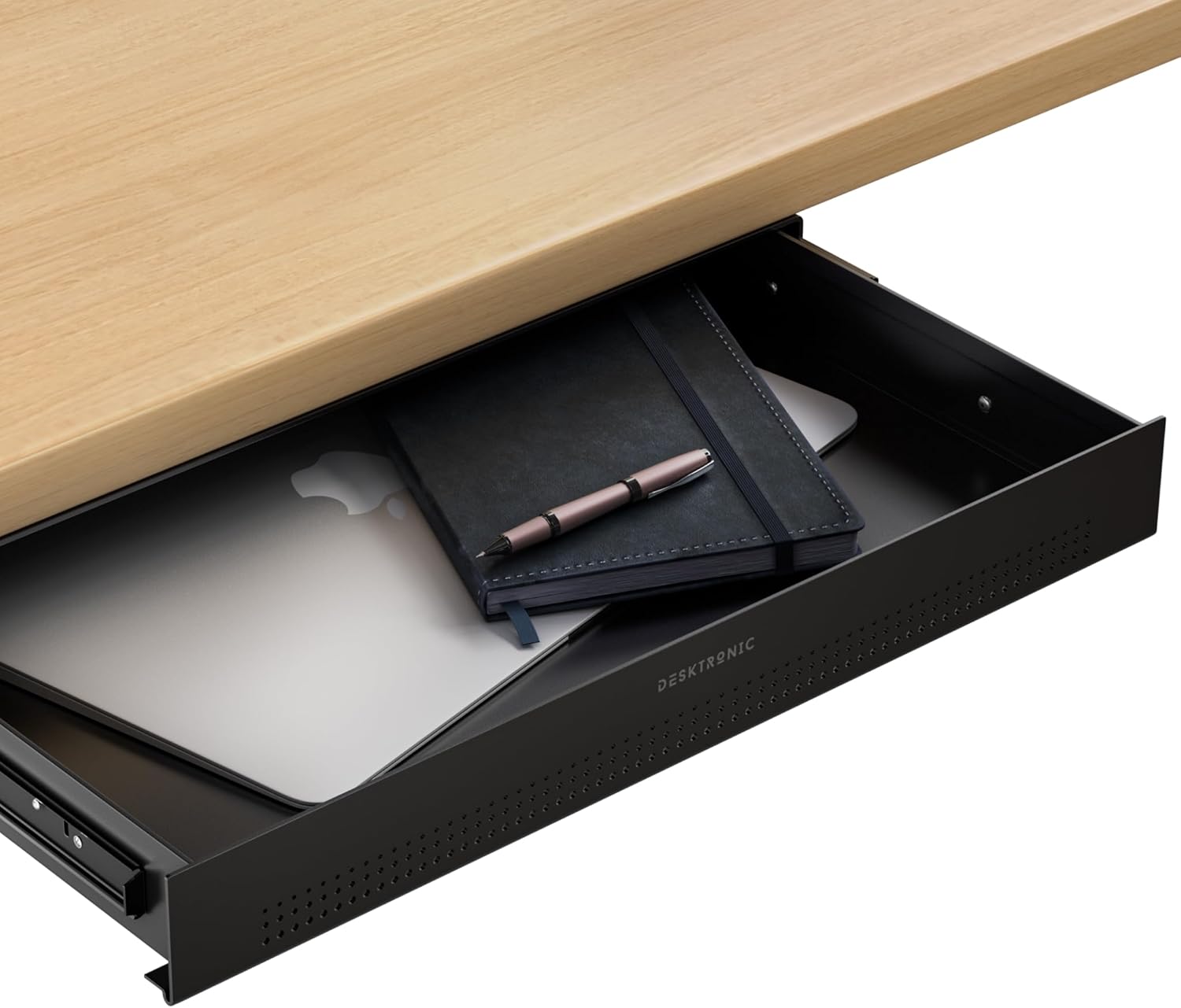 Desktronic Hidden Organizer, Under-Desk Storage Drawer - Easy Installation, Spac...