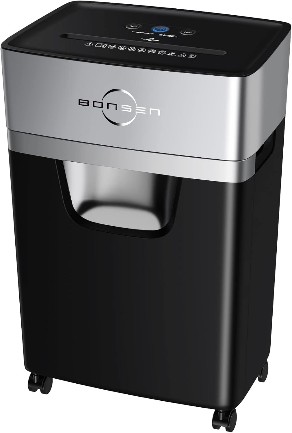 BONSEN 16-Sheet Heavy Duty Paper Shredder for Office, 60-Minute Running Time Cro...