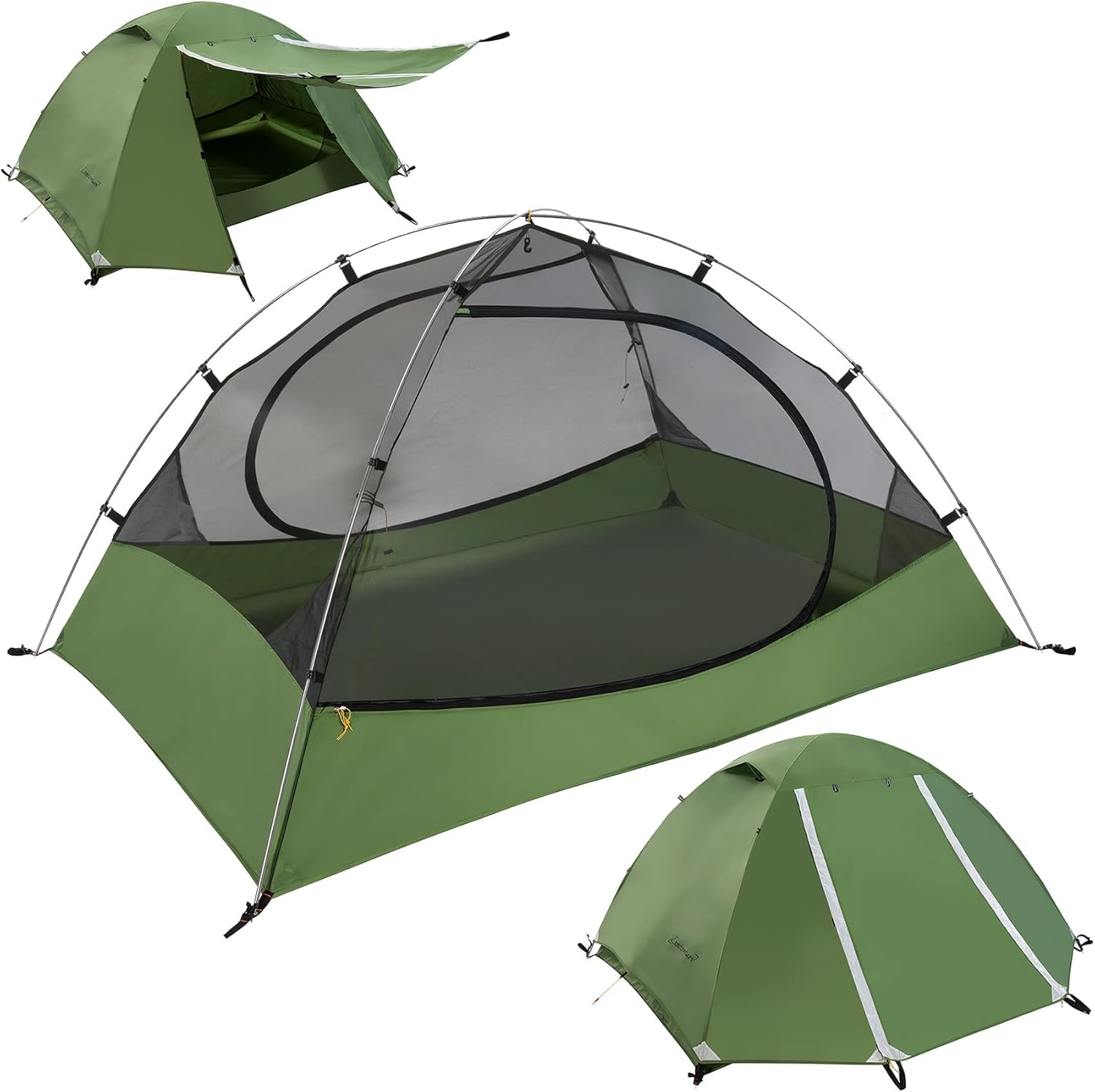 Clostnature Polaris Lightweight Backpacking Tent - 1/1.5/2/3/4/6 Person Ultralig...
