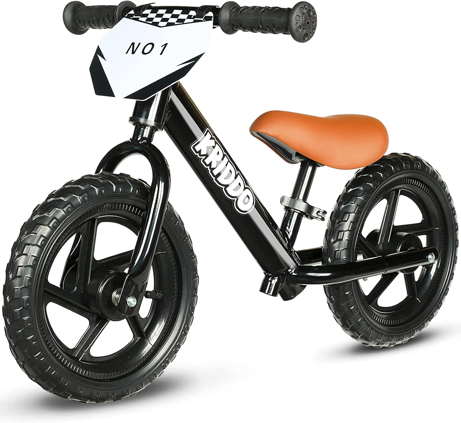 KRIDDO Toddler Balance Bike 2 Year Old, Age 18 Months to 5 Years Old, 12 Inch Pu...