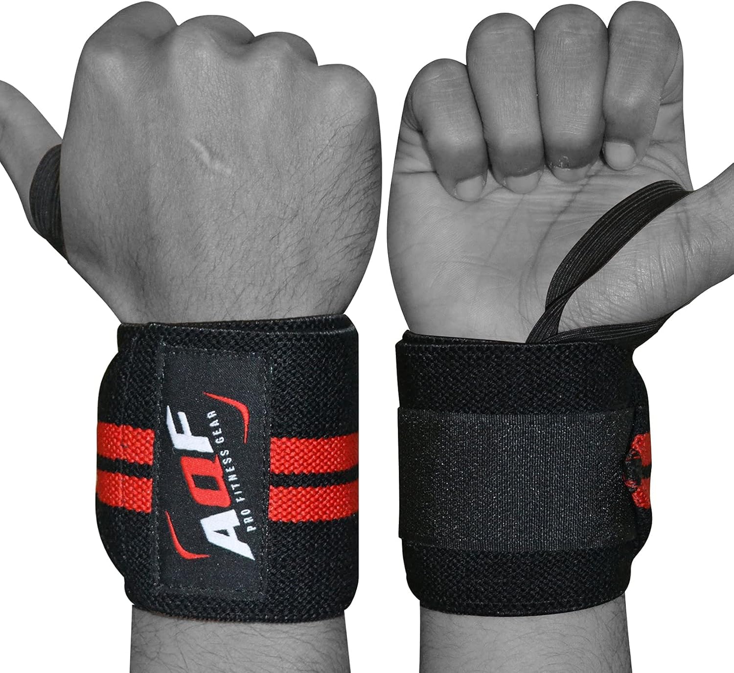 AQF Power Weight Lifting Wrist Wraps Supports Gym Training Fist Straps - Sold as...