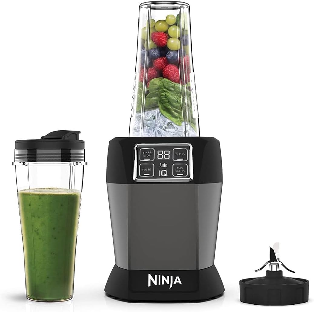 Ninja Blender with 2 Automatic Programs: Blend & Max Blend, Pulse Setting, 2x 70...