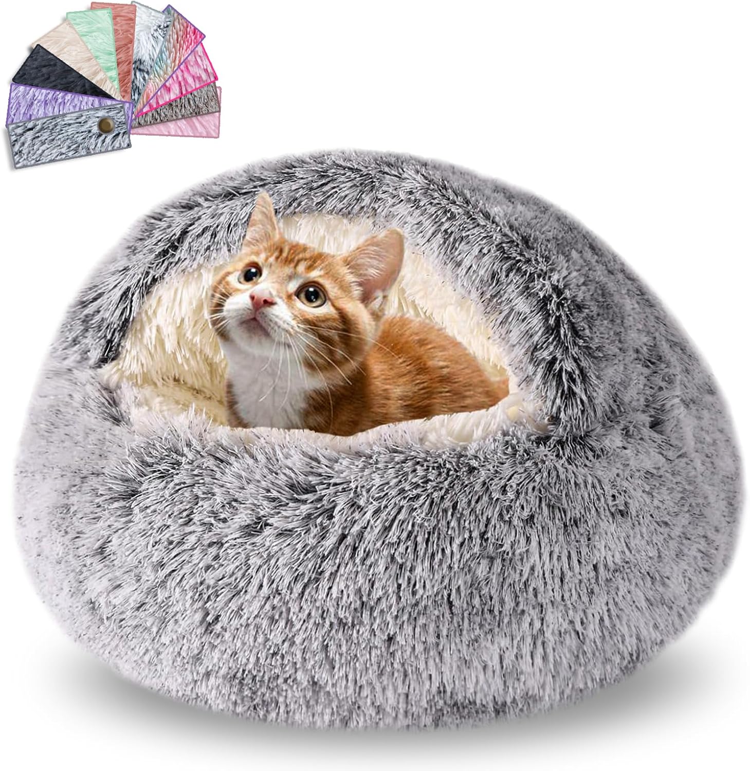Cat Beds for Indoor Cats,Cat Cave for Puppy and Kitty,Calming Small Dog Bed for...
