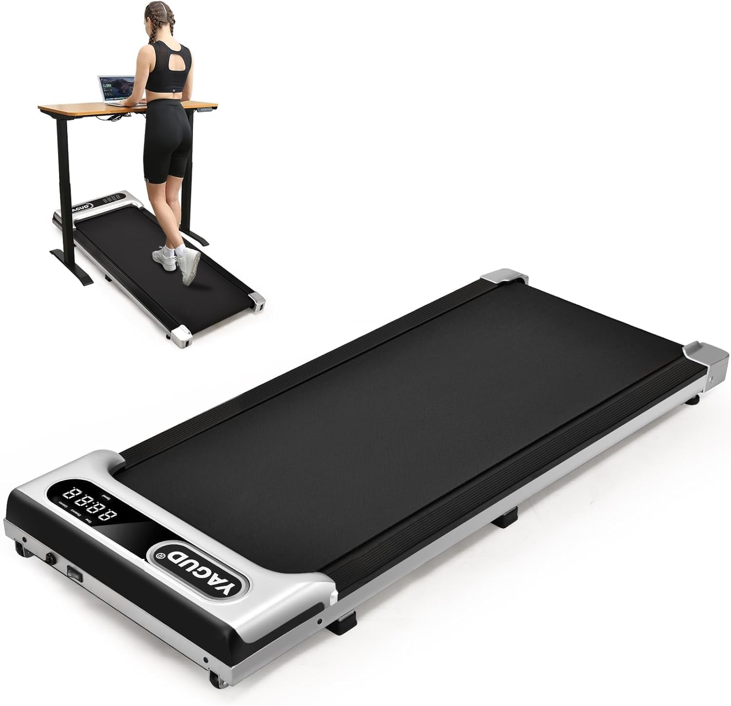 Walking Pad, Under Desk Treadmill for Home Office, 2 in 1 Portable Walking Tread...