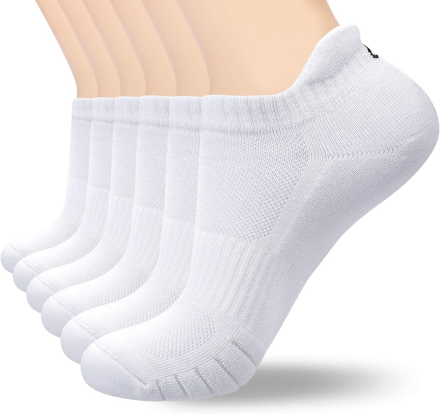 coskefy Sports Ankle Socks Thick Cushion Cotton Low Cut Running Athletic Socks f...
