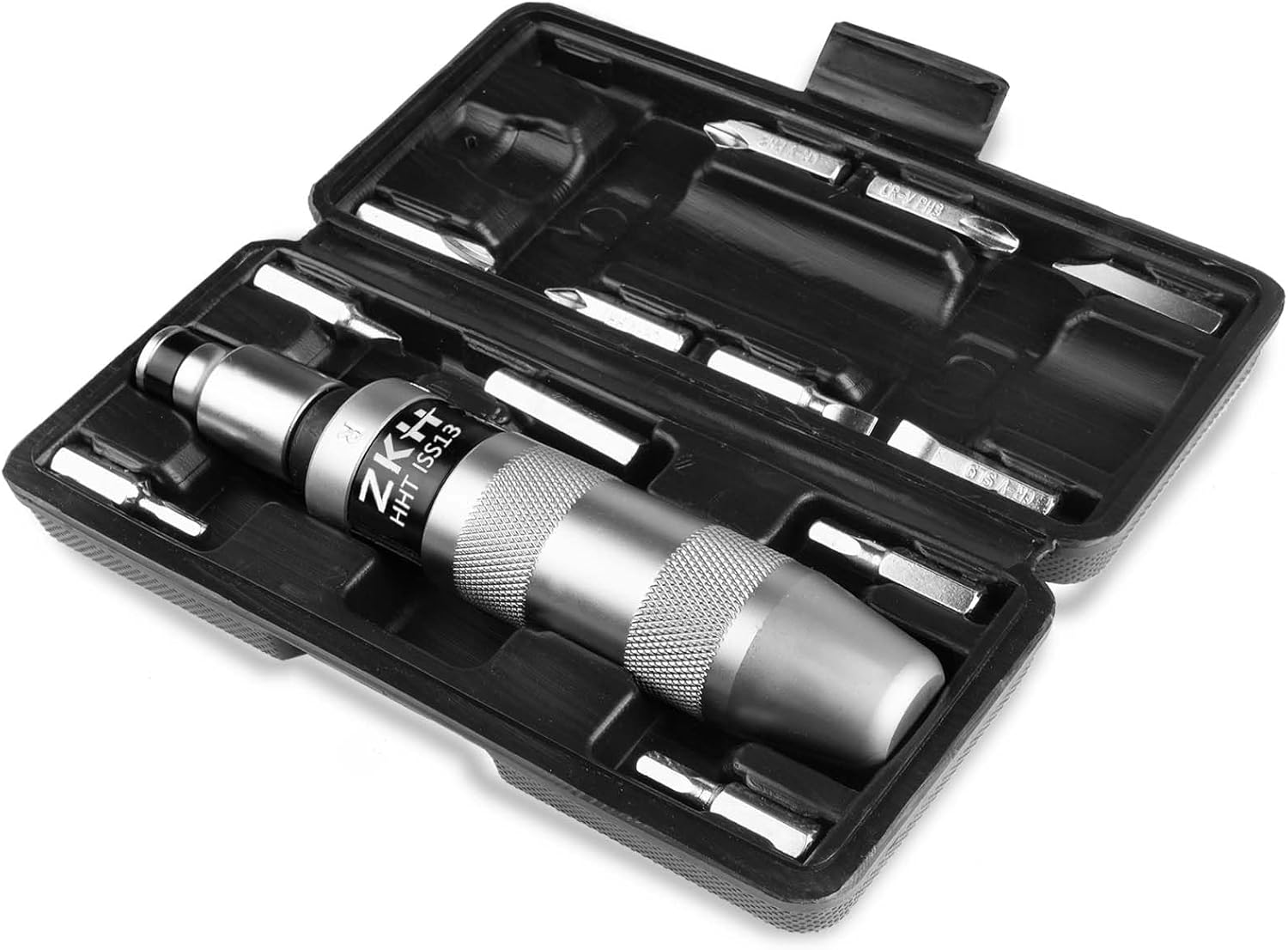 ZKH 1/2" CR-V Hand Impact Screwdriver, Manual Reversible Impact Driver Includes...