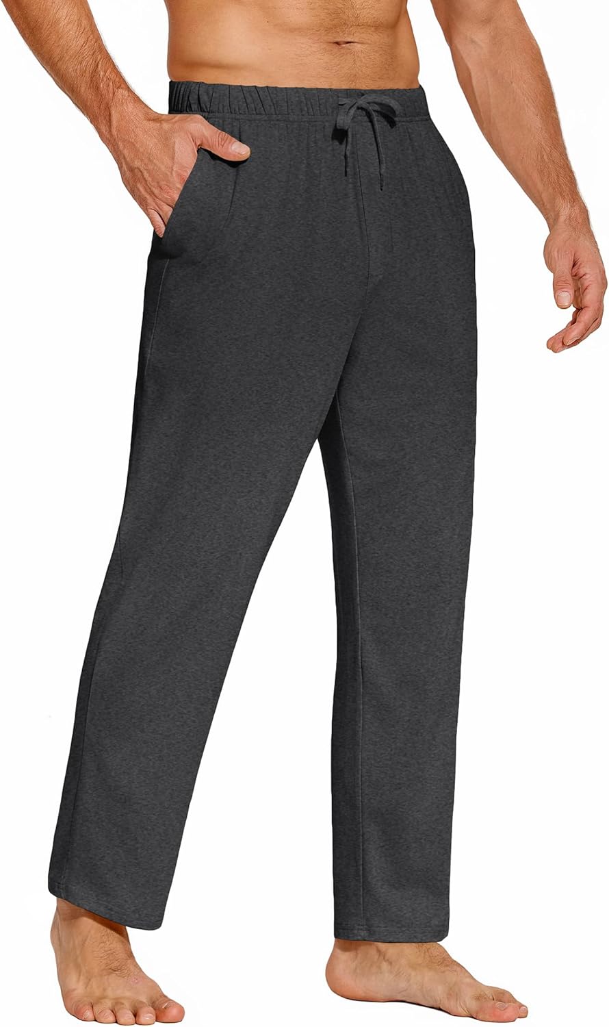 COOFANDY Mens Yoga Sweatpants Casual Open Bottom Pants Lightweight Jogger Track...