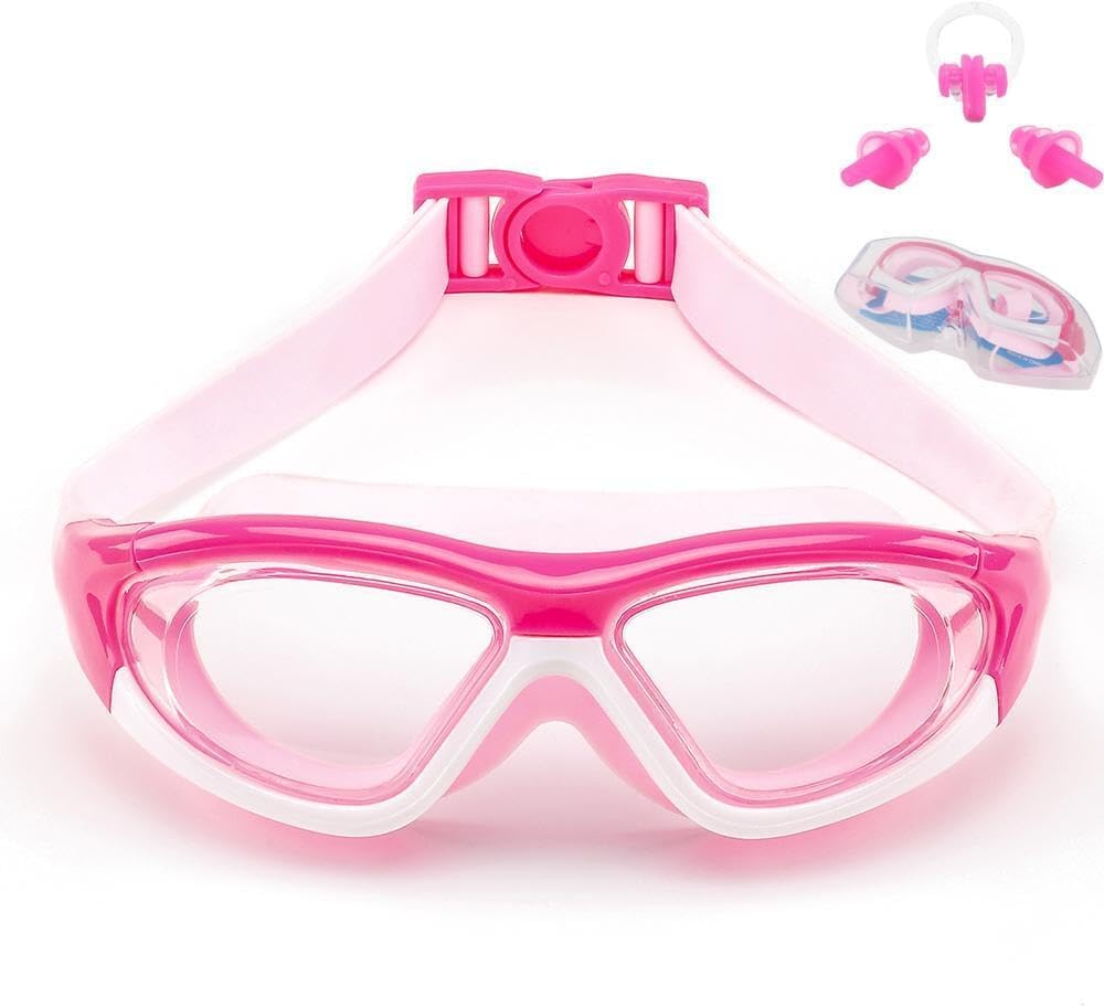 SIMAKARA Swimming Goggles Kids 6-14, Boys and Girls Swimming Goggles Age from 3...