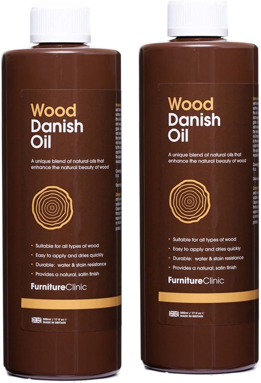 Furniture Clinic Danish Oil for Wood - Premium Finishing Oil to Enhance The Natu...