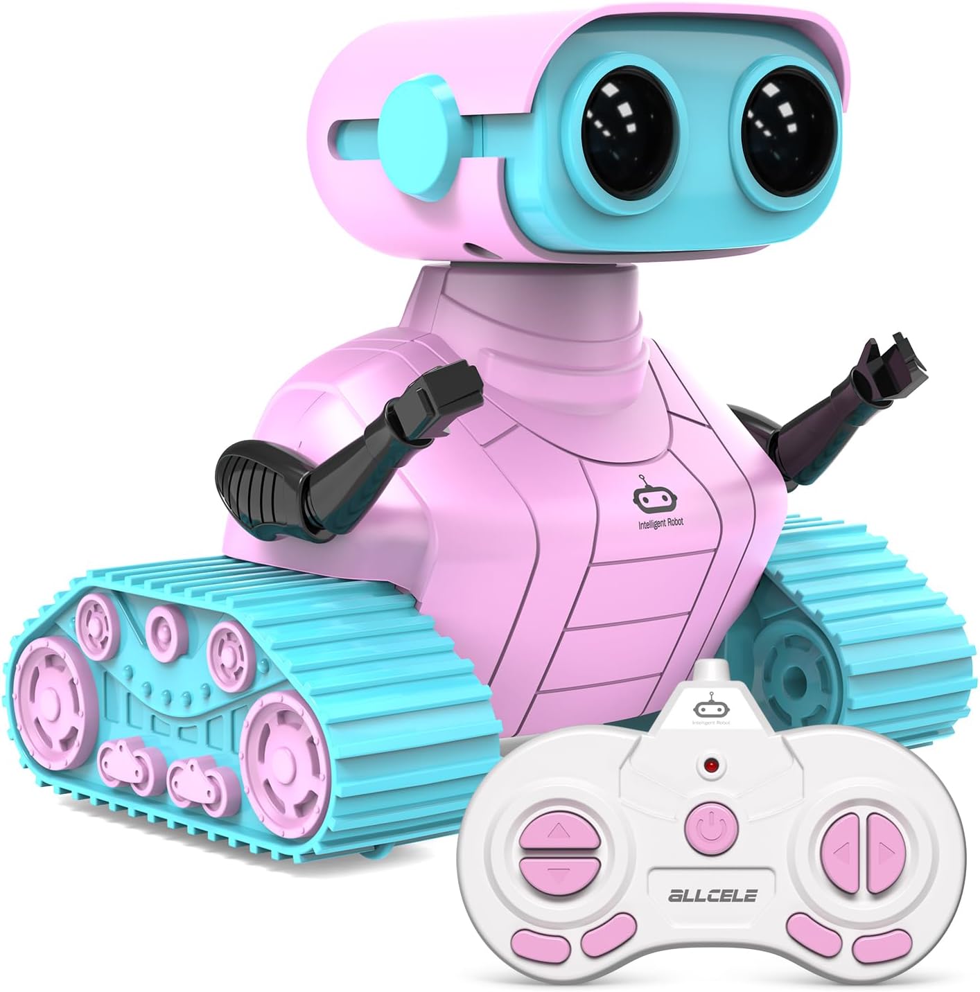 ALLCELE RC Robot Toys with LED Eyes Music Dance Moves - Rechargeable Remote Cont...
