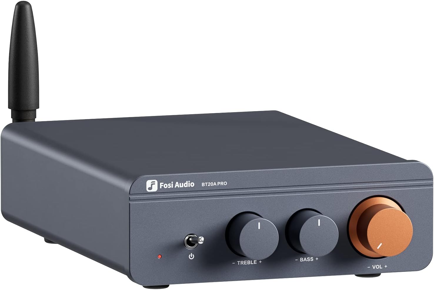 Fosi Audio BT20A Pro Bluetooth Amplifier Hifi, 300W x2 Mini Stereo Amplifier wit...