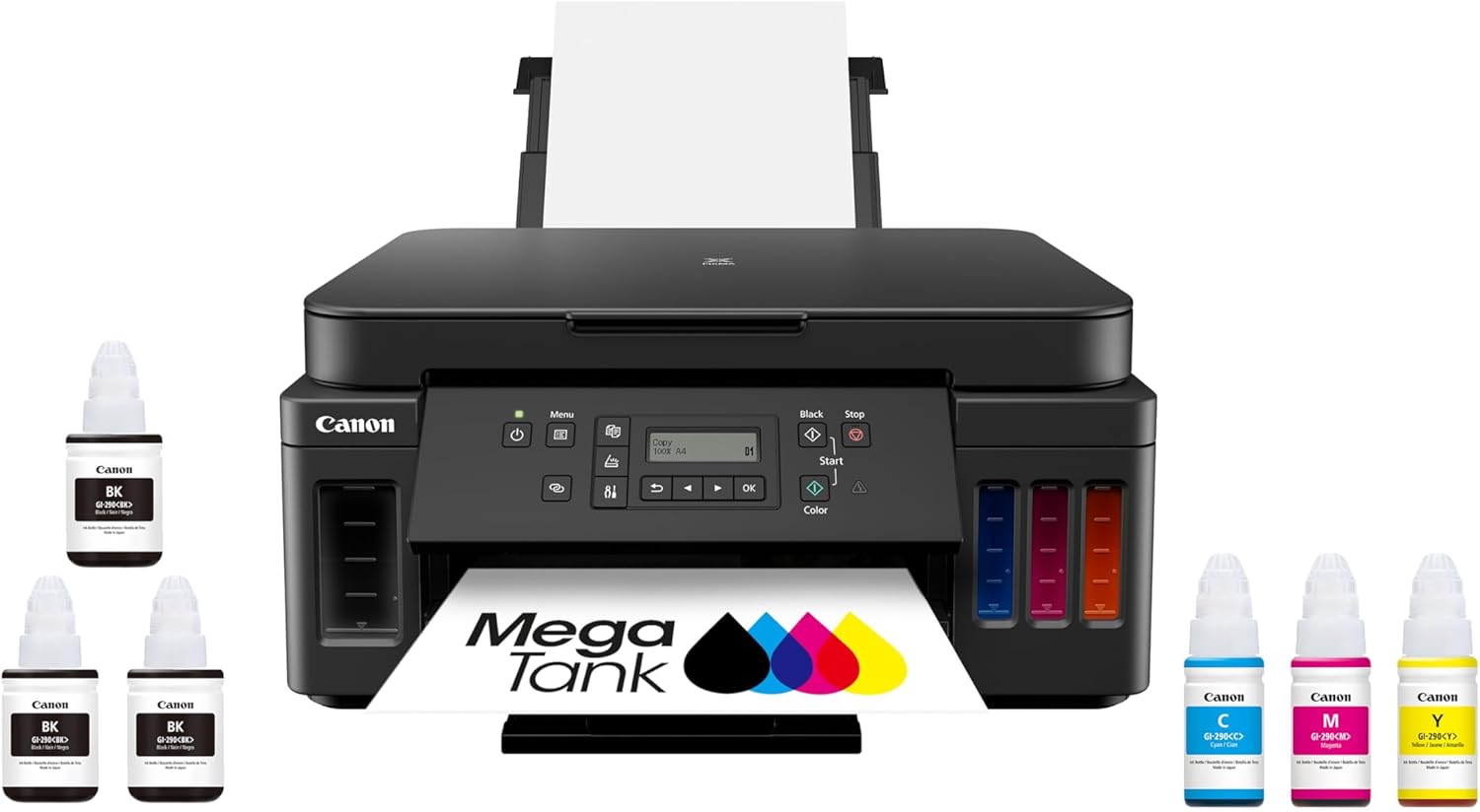 Canon PIXMA G6020 All-in-One Supertank Wireless (Megatank) Printer, Copier and S...