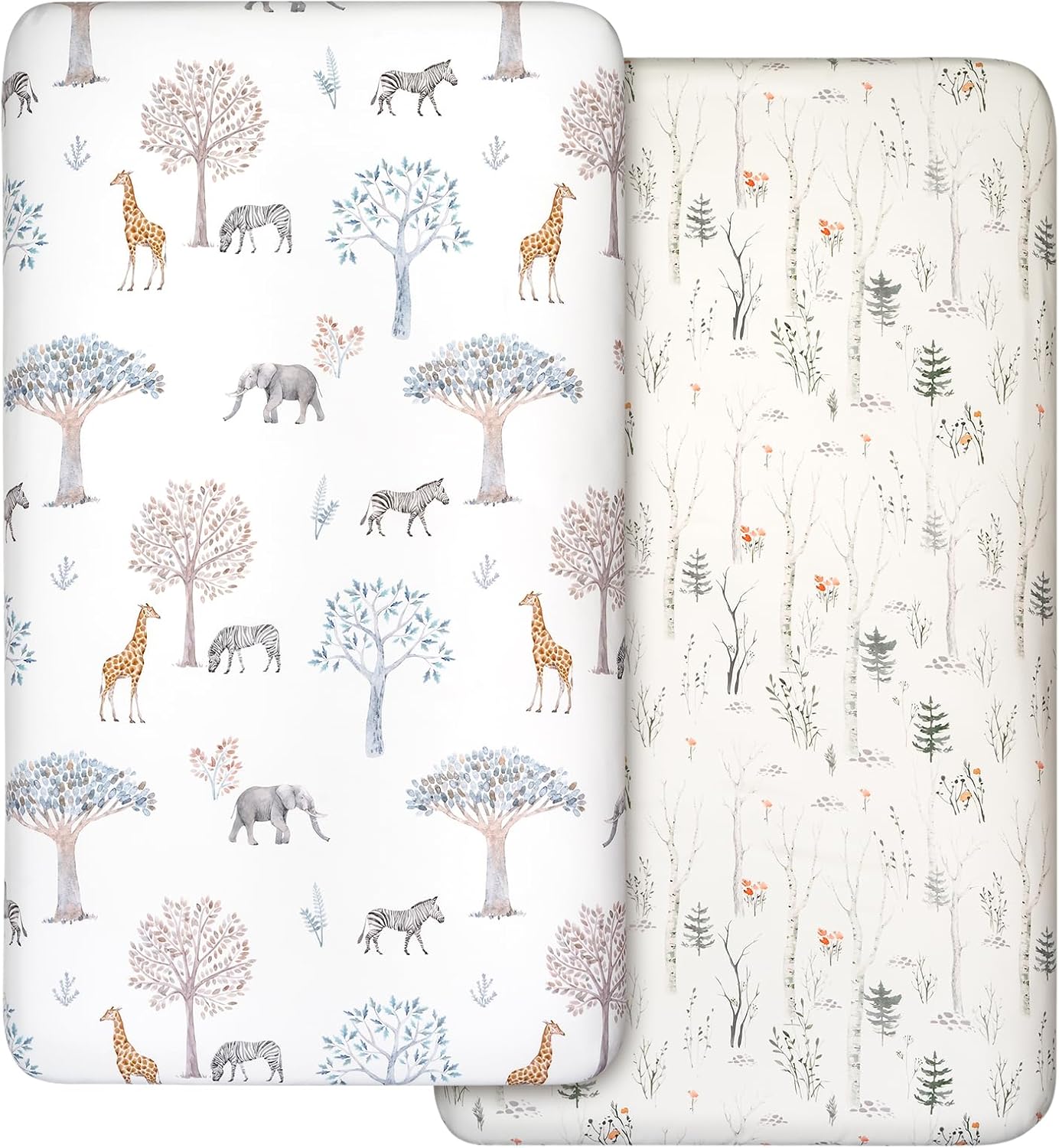 2 Pack Cot Sheets 100% Microfiber- Breathable, 120 x 60cm Cozy and Lightweight C...