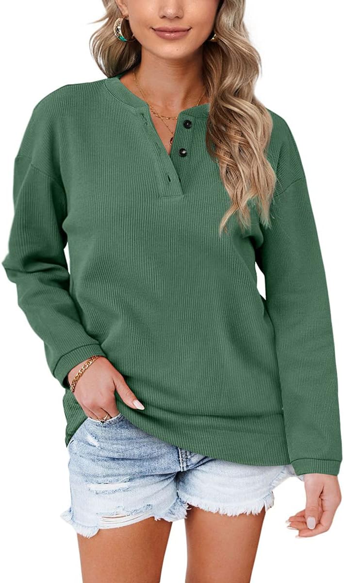 Aokosor Womens Sweatshirts Ladies Jumpers Long Sleeve Tops Ladies Loose Sweatshi...