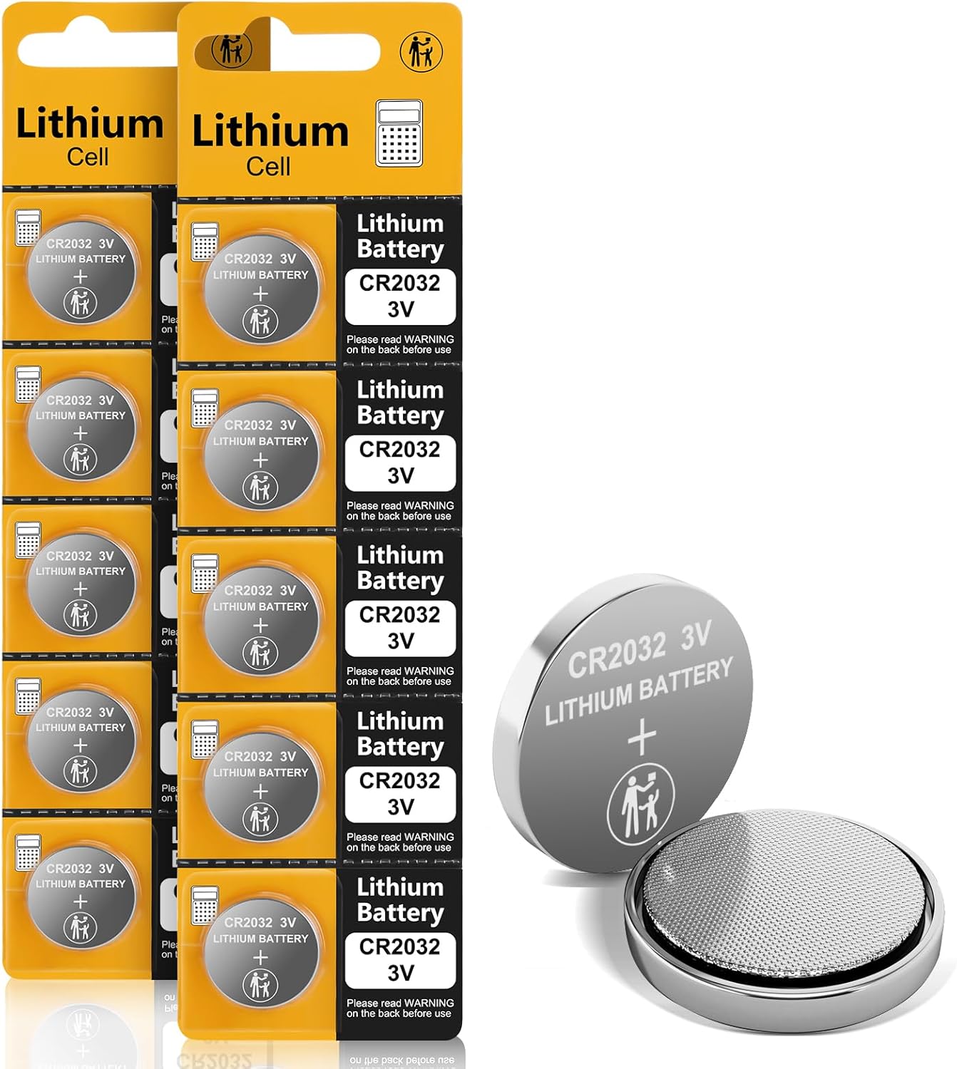 High-Quality CR2032 3V Lithium Battery, Reliable Coin Cell Battery Pack, Long-La...