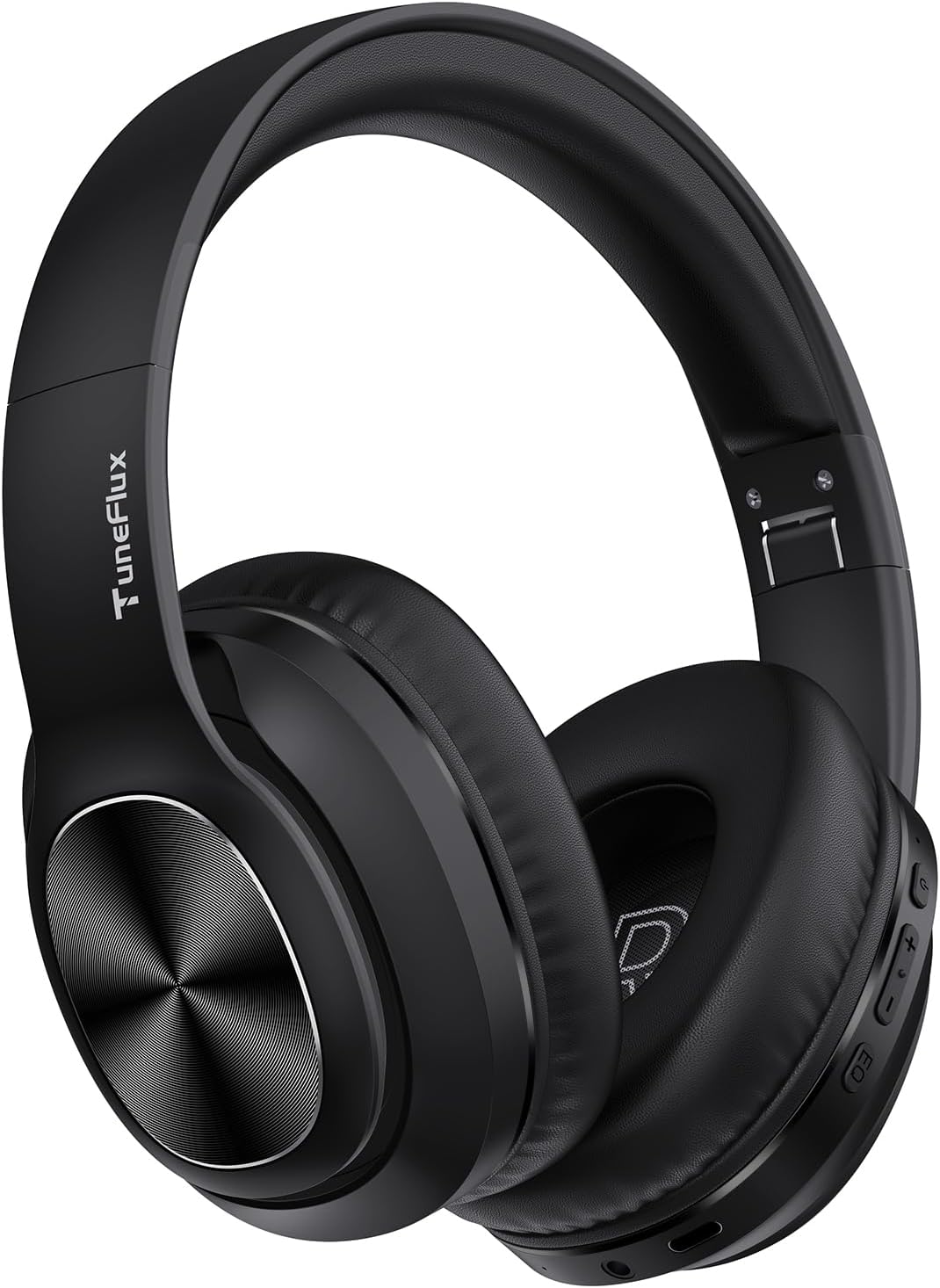 TuneFlux Wireless Bluetooth Headphones Over Ear, 80H Playtime, 3EQ Sound Modes,...