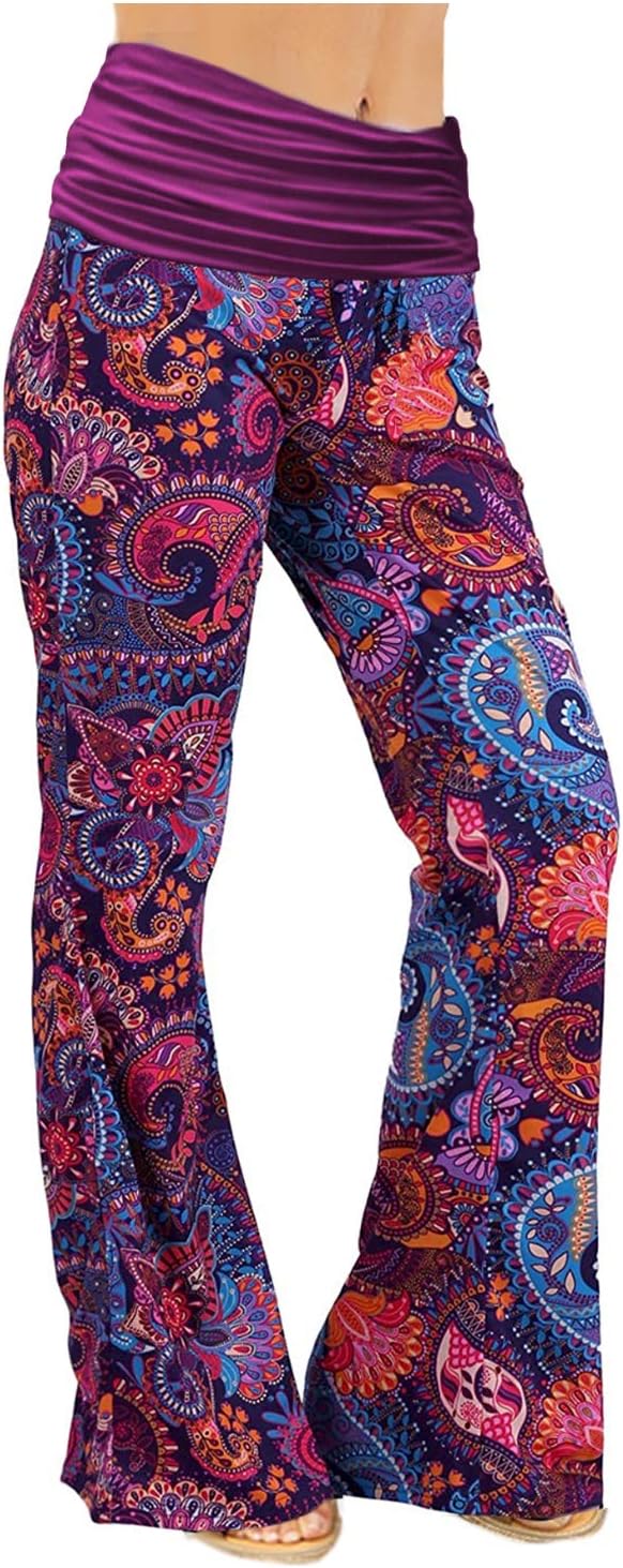 Gracyoga Women's Comfy Pajama Pants Wide Leg Lounge Palazzo Yoga Pants Stretch C...