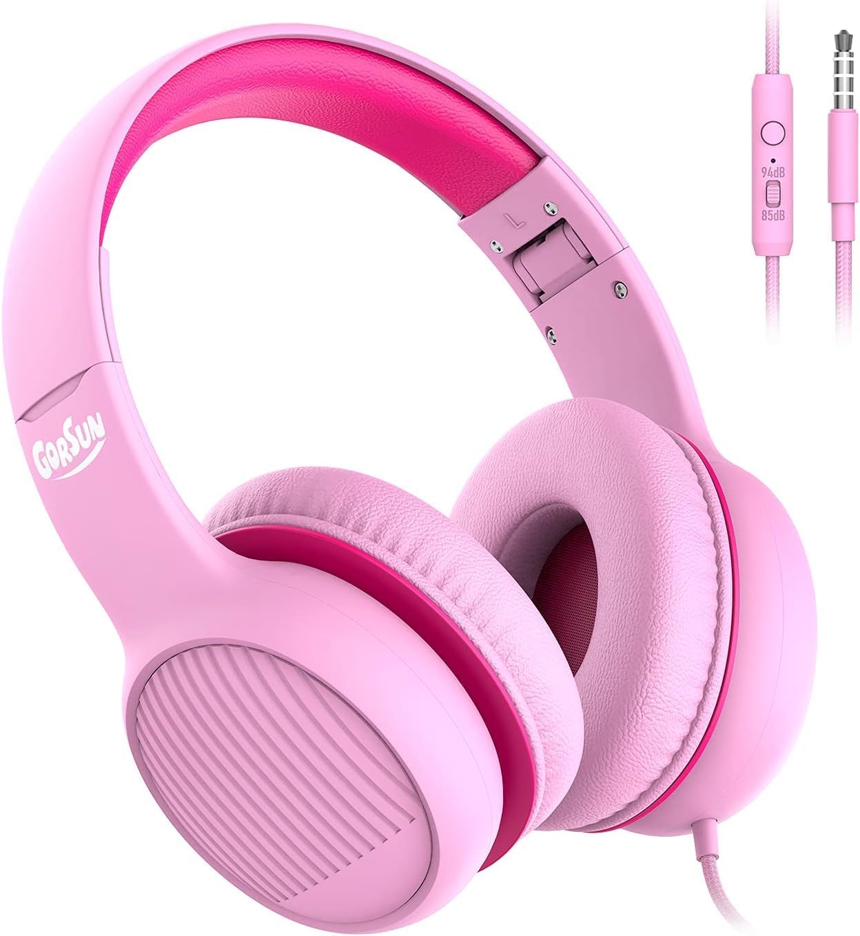 gorsun Wired Kids Headphones, 85dB/94dB Volume-Limited Toddler Headset,3.5mm Kid...