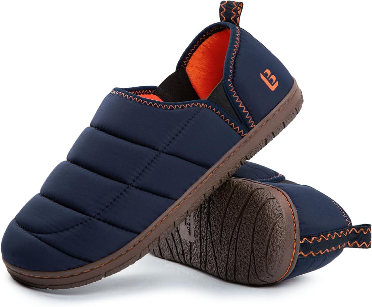 LongBay Men's Outdoor Slippers Memory Foam Camping shoes Nylon Non-Slip Indoor O...