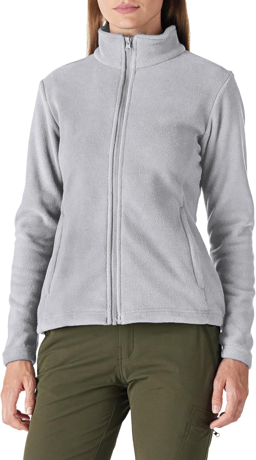 Outdoor Ventures Womens Fleece Jackets Ladies Lightweight Warm Full Zip Coat Sof...