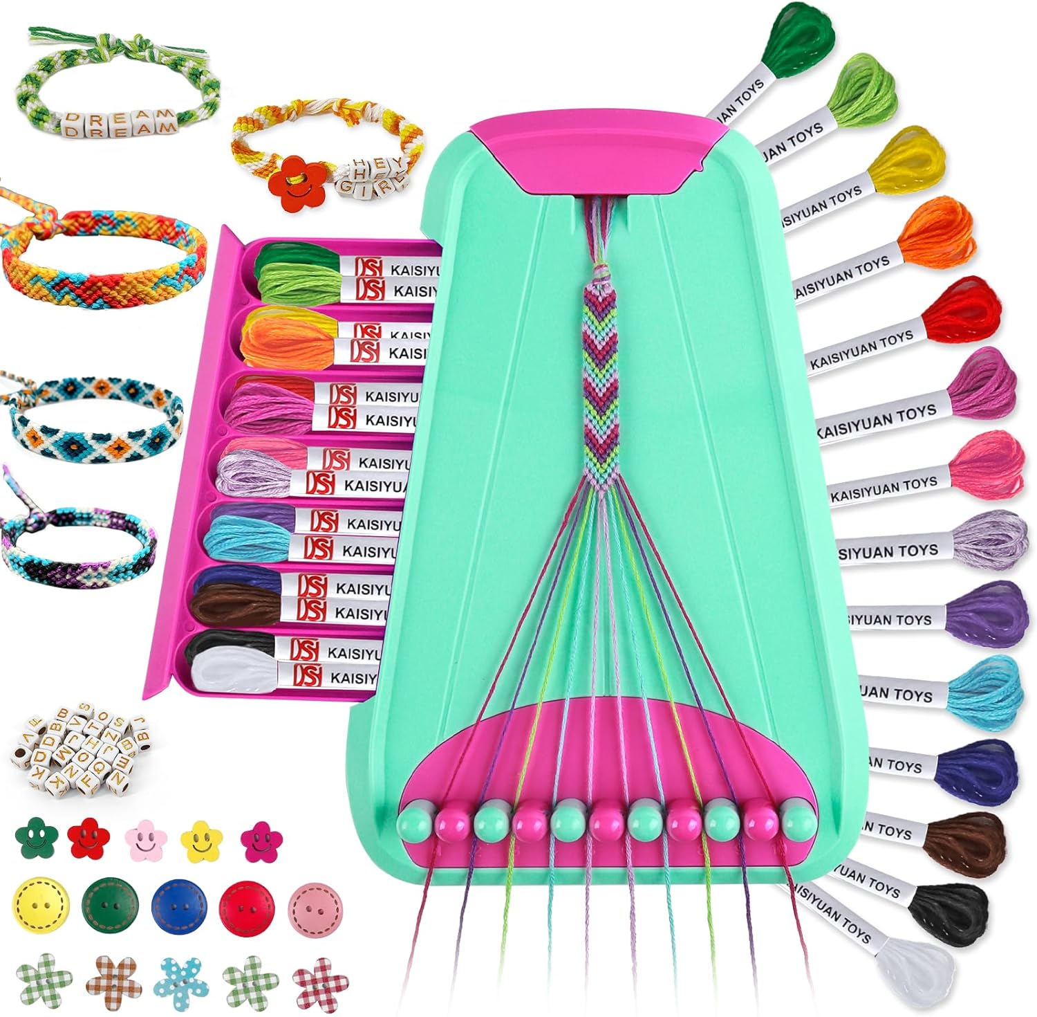 Arts and Crafts for Kids Ages 8-12,Friendship Bracelet Making Kit for Girl,Kids...