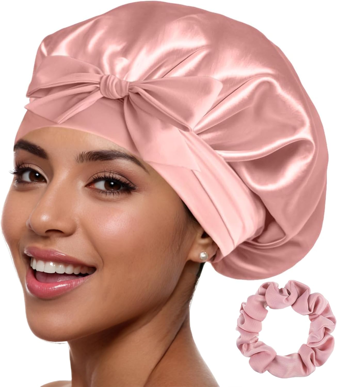 GOLDEN STAR BEAUTY Silk Bonnet Sleeping Cap for Women, Made of Real 100% Mulberr...