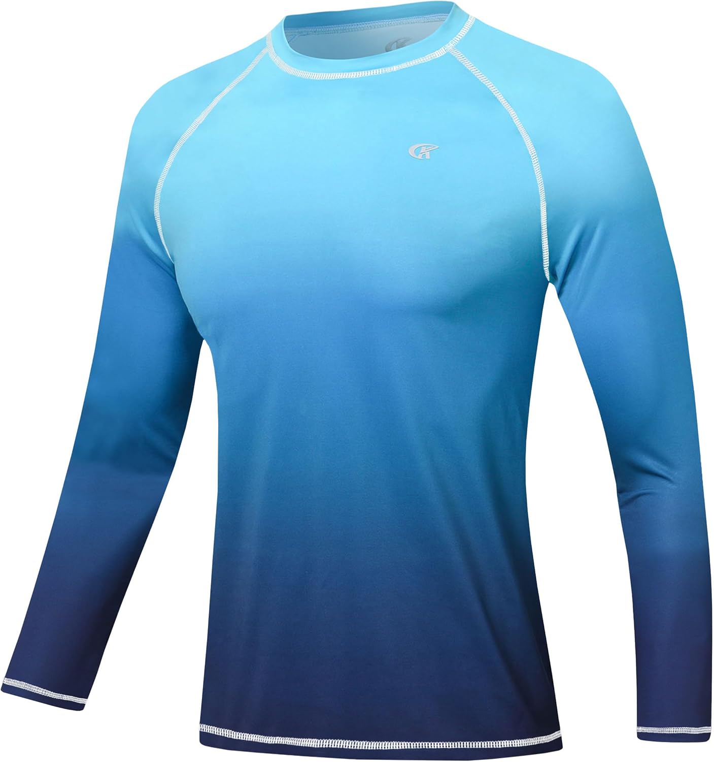 Men's Long Sleeve Swim Shirts Rashguard UPF 50+ UV Sun Protection Shirt Athletic...