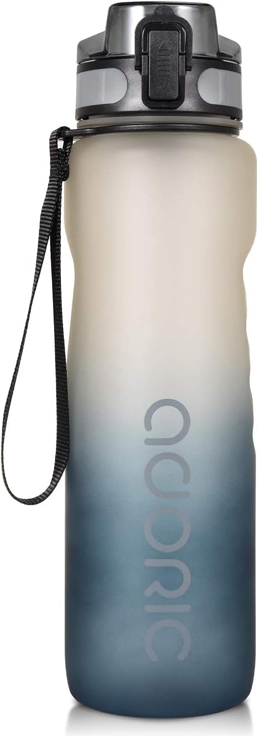 ADORIC Sports Water Bottle, BPA Free Tritan Non-Toxic Plastic Sport Water Cup, D...