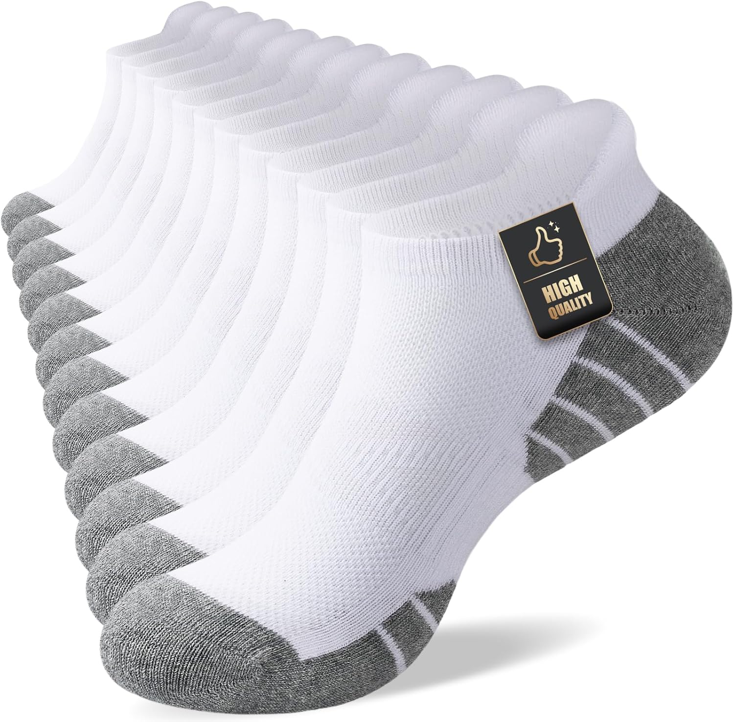 Cirorld Running Trainer Socks for Men Women, 6 Pairs Anti-Blister Cushioned Sock...