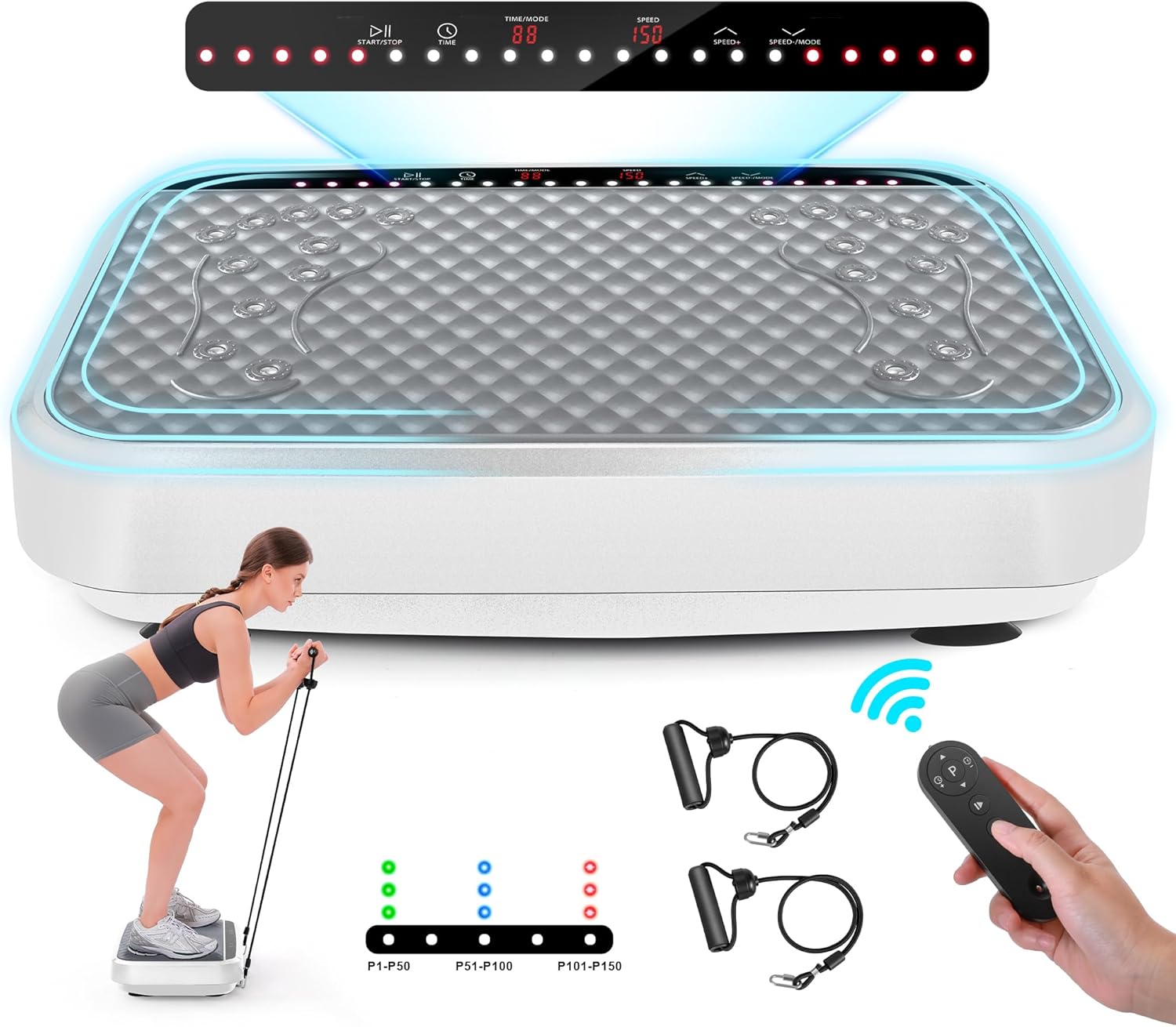 Vibration Plate Exercise Machine, Vibration Plate for Lymphatic Drainage,Whole B...